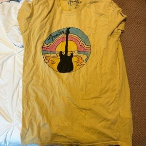 yellow fender tshirt